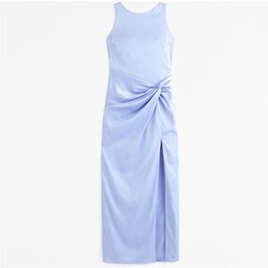 NWT Abercrombie and Fitch A&F Draped Skirt Maxi Dress Blue Size XXS